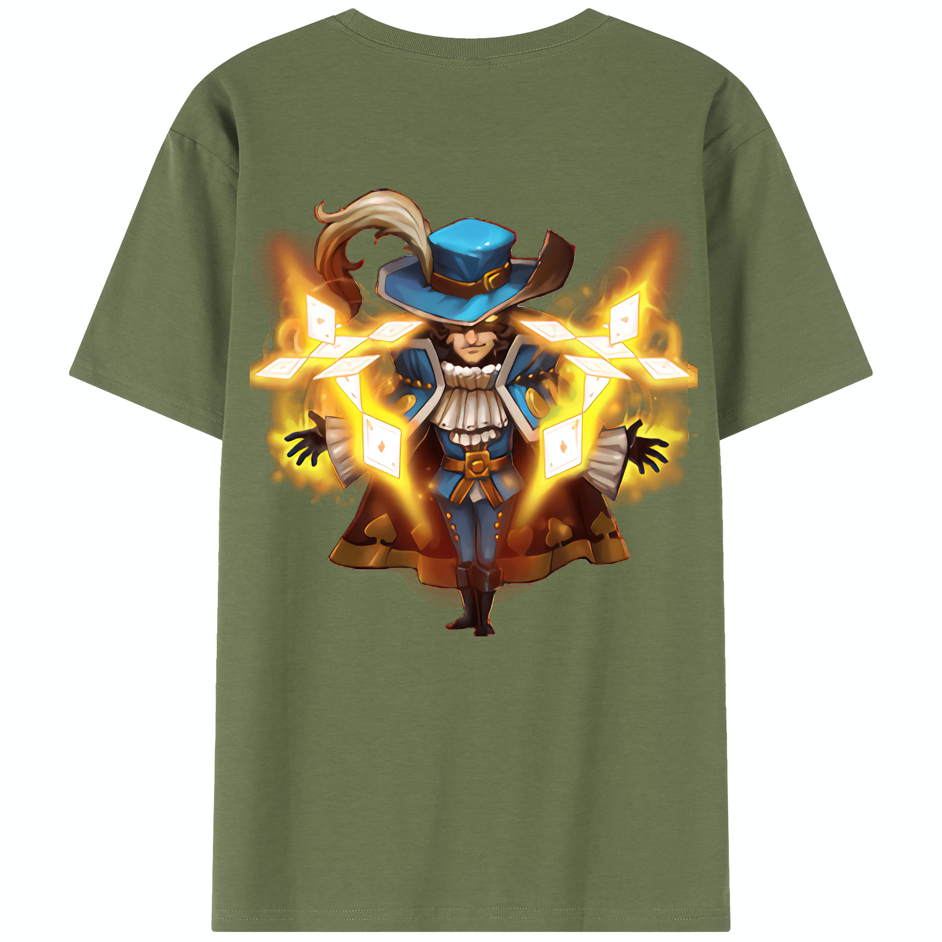 リーグ・オブ・レジェンド League of Legends LOL 綿100％半袖Tシャツ（背面プリント）